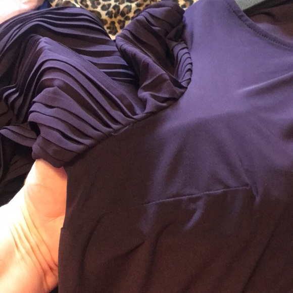 380) GLAM PURPLE DRESS (NEW!) 💜Beautiful - Picture 2 of 8